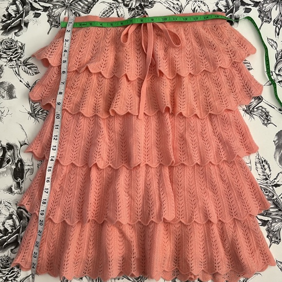 Juicy Couture Y2k Vintage Cashmere Tiered Ruffle Strapless Sweater Dress, Sz S - Picture 10 of 13